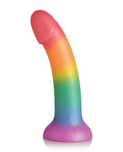 Load image into Gallery viewer, Curve Toys Simply Sweet 6.5" Phallic Rainbow Dildo