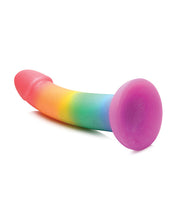 Load image into Gallery viewer, Curve Toys Simply Sweet 6.5" Phallic Rainbow Dildo