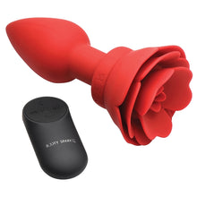 Load image into Gallery viewer, Booty Sparks 28X Silicone Vibrating Rose Anal Plug With Remote