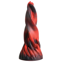 Load image into Gallery viewer, Kinkes Playhouse Creature Cocks Hell Kiss Twisted Tongues Silicone Dildo front view