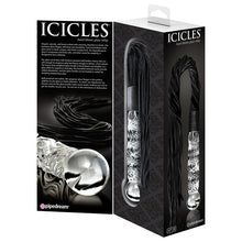 Load image into Gallery viewer, Icicles No.38-Hand Blown Glass Whip