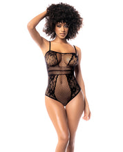 Load image into Gallery viewer, Floral Fishnet Bodysuit

