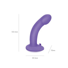 Load image into Gallery viewer, Pegasus 6&quot; Rechargeable Curved Peg w/Adjustable Harness &amp; Remote Set
