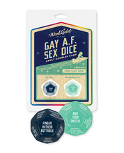 Load image into Gallery viewer, Wood Rocket Gay AF Gay Men Couples Sex Dice Game
