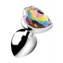 Load image into Gallery viewer, Booty Sparks Rainbow Prism Heart Anal Plug
