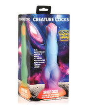 Load image into Gallery viewer, Creature Cocks Space Cock Silicone Alien Dildo - Glow in the Dark
