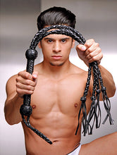 Load image into Gallery viewer, Leather Four Lash Whip
