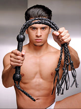 Load image into Gallery viewer, Leather Four Lash Whip
