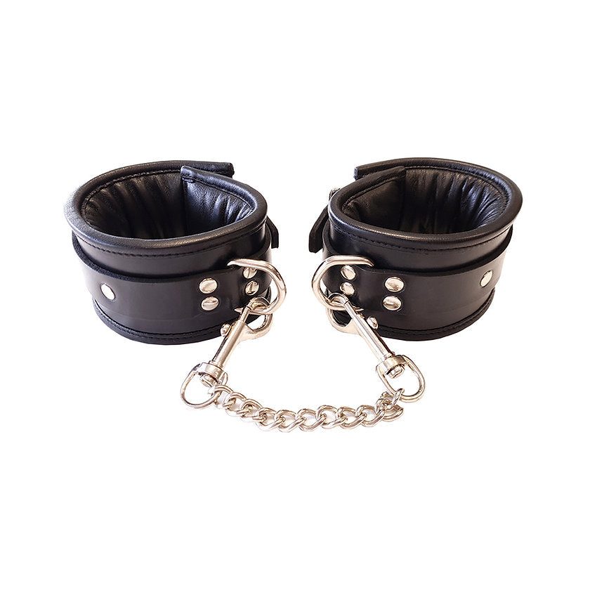 Padded Leather Wrist Cuffs